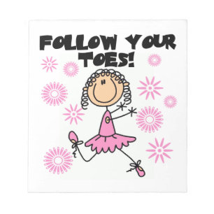 Ballerina Volg Je Tenen T-shirts en Cadeaus Notitieblok