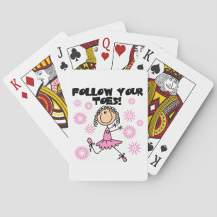 Ballerina Volg Je Tenen T-shirts en Cadeaus Pokerkaarten