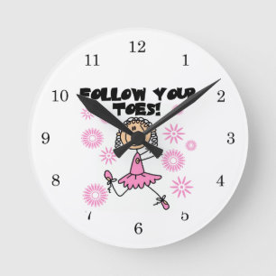 Ballerina Volg Je Tenen T-shirts en Cadeaus Ronde Klok