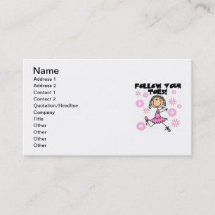 Ballerina Volg Je Tenen T-shirts en Cadeaus Visitekaartje