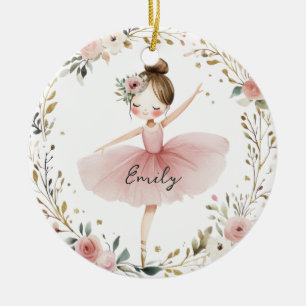 Ballerina voor meisjes keramisch ornament
