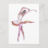 ballerina , vrouw danser , dans art briefkaart (Voorkant)
