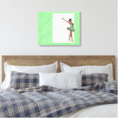 Ballerina Wap Around Art Canvas Afdruk (Insitu (Slaapkamer))