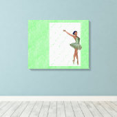 Ballerina Wap Around Art Canvas Afdruk (Insitu (Houten vloer))