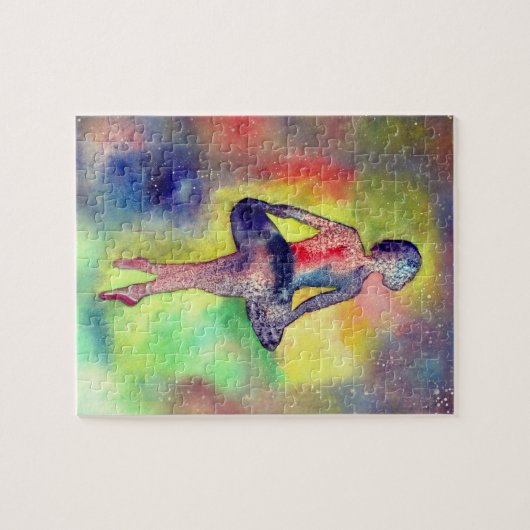 Ballerina Waterverf Art Puzzel Legpuzzel (Horizontaal)