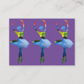 Ballerina Waterverf art Visitekaartje (Achterkant)
