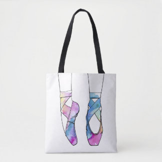 Ballerina Waterverf Ballet Tote Bag