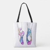 Ballerina Waterverf Ballet Tote Bag (Achterkant)