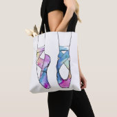 Ballerina Waterverf Ballet Tote Bag (Dichtbij)
