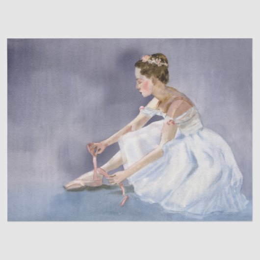 Ballerina Waterverf Decoupage Tissuepapier (Voorkant)