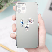 Ballerina waterverf sticker (Telefoon)