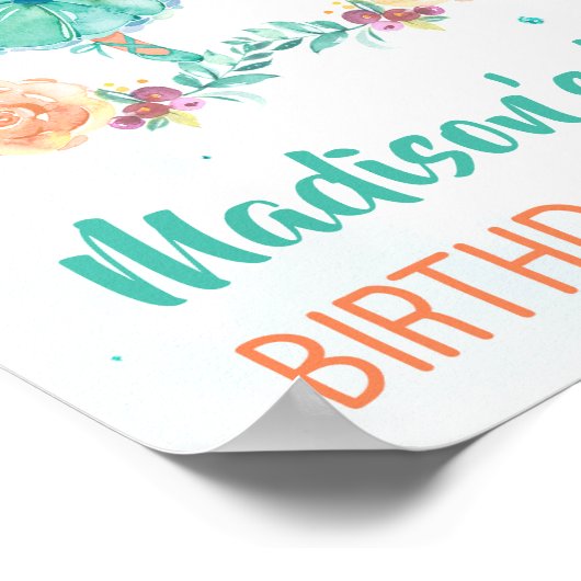 Ballerina welkomstfeest Ballet girl poster (Hoek)