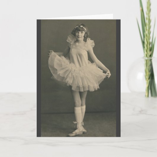 ballerina wenskaart kaart (Voorkant)