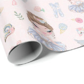 Ballerina With Swans  Cadeaupapier (Rol Hoek)