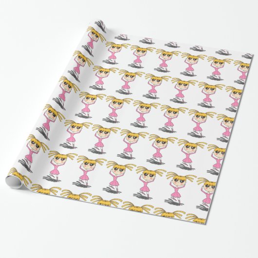 Ballerina Wrapping Paper Cadeaupapier (Uitgerold)