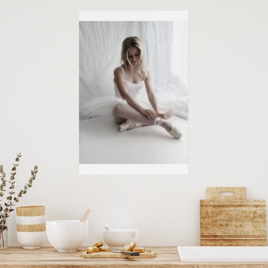 ballerina zit zacht poster (Keuken)