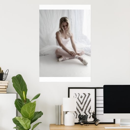 ballerina zit zacht poster (Thuiskantoor)