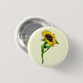 Ballerina Zonnebloem Ballet Danser Button Gift (Voorkant /achterkant)