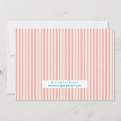 Ballerina zuster tweeling verjaardagsfeestje uitno kaart (Achterkant)