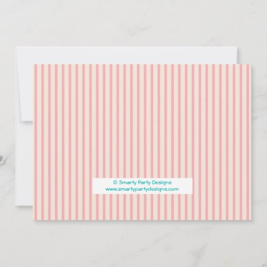 Ballerina zuster tweeling verjaardagsfeestje uitno kaart (Achterkant)