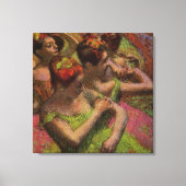 Ballerinas Adjusting Their Dresses (Edgar Degas) Canvas Afdruk (Voorkant)