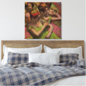 Ballerinas Adjusting Their Dresses (Edgar Degas) Canvas Afdruk (Insitu (Slaapkamer))