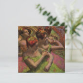 Ballerinas Adjusting Their Dresses (Edgar Degas) Kaart (Staand voorkant)