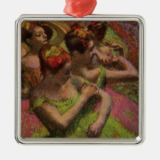 Ballerinas Adjusting Their Dresses (Edgar Degas) Metalen Ornament (Voorkant)