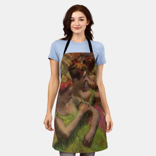 Ballerinas Adjusting Their Dresses (Edgar Degas) Schort (Gedragen)