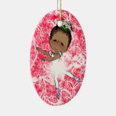 Ballerinas African American Girls Schattig Keramisch Ornament (Rechts)