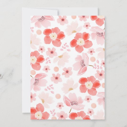  Ballerinas Ballet Bloemen Verjaardagsfeest Kaart (Achterkant)