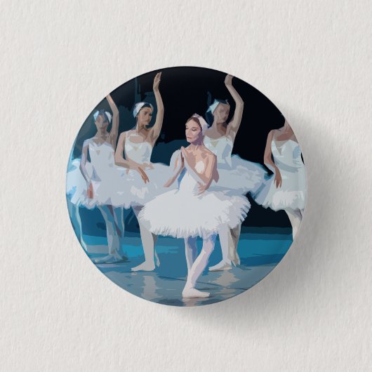 Ballerinas Ballet Dancer Dance Overweging Dancers Ronde Button 3,2 Cm (Voorkant)