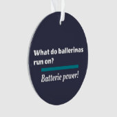Ballerina's Ballet Dansgrap Batterie Ornament (voorkant)