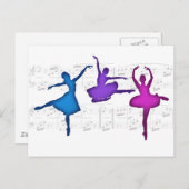 Ballerinas Briefkaart (Voorkant / Achterkant)