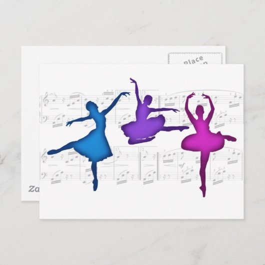 Ballerinas Briefkaart (Voorkant / Achterkant)