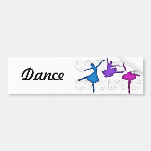 Ballerinas Bumpersticker (Voorkant)