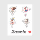 ballerinas crazy sticker (Vel)