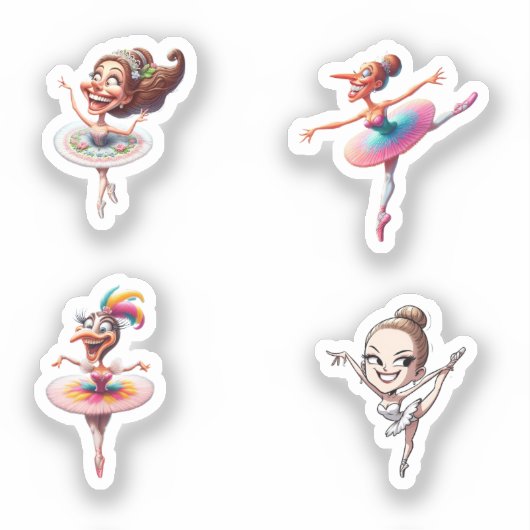 ballerinas crazy sticker (Voorkant)