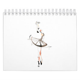 Ballerinas Dancers Drawings Calendar Kalender