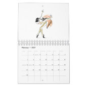 Ballerinas Dancers Drawings Calendar Kalender (Feb 2027)