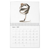 Ballerinas Dancers Drawings Calendar Kalender (Mar 2027)