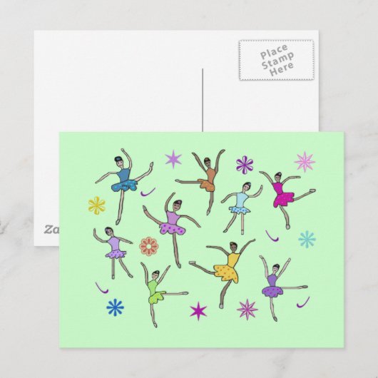 Ballerinas Dancing Briefkaarten (Voorkant / Achterkant)