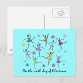 Ballerina's dansen Briefkaarten (Voorkant / Achterkant)