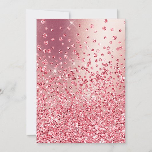 Ballerinas danst roos goudglitter mooi kaart (Achterkant)