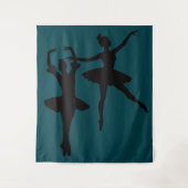 Ballerinas Dark Backdrop Wandkleed (Voorkant)