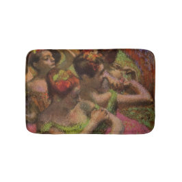 Ballerina's die hun jurken aanpassen (Edgar Degas) Badmat