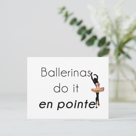 Ballerinas dus. briefkaart (Staand voorkant)