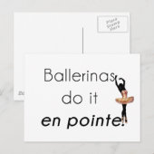 Ballerinas dus. briefkaart (Voorkant / Achterkant)
