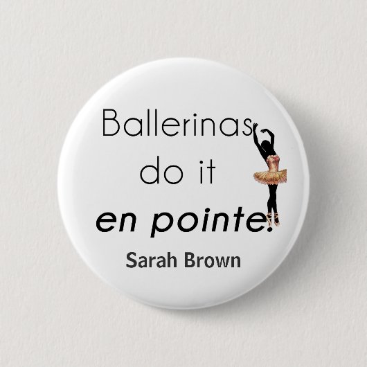 Ballerinas dus. ronde button 5,7 cm (Voorkant)