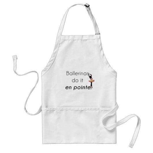 Ballerinas dus. standaard schort (Voorkant)